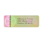 Alkmaar Nouveau in Pink & Green - Adresslielen (Vorne)