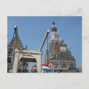 Alkmaar Waag (Weighing House) Holland Postcard Postkarte