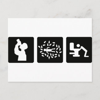 alkohol alki säufer postkarte