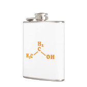 Alkohol-Äthanol-molekulare chemische Formel Flachmann (Links)