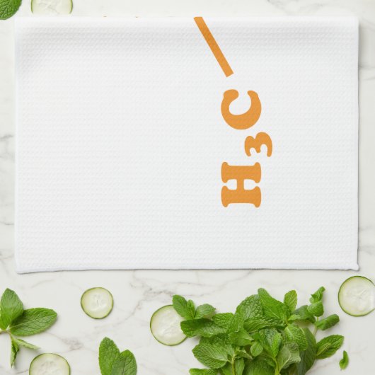 Alkohol-Äthanol-molekulare chemische Formel Geschirrtuch (Gefaltet)