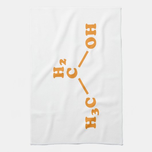 Alkohol-Äthanol-molekulare chemische Formel Geschirrtuch (Vertikal)