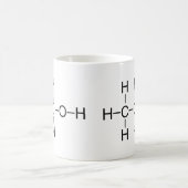 Alkohol - chemische Formel Kaffeetasse (Mittel)