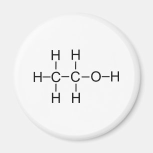 Alkohol - chemische Formel Magnet