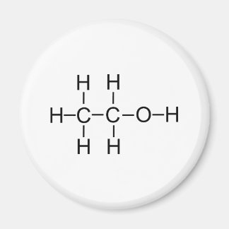 Alkohol - Chemische Formel Magnet