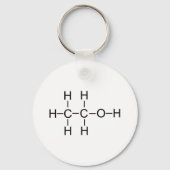 Alkohol - Chemische Formel Schlüsselanhänger (Vorderseite)
