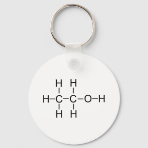 Alkohol - Chemische Formel Schlüsselanhänger