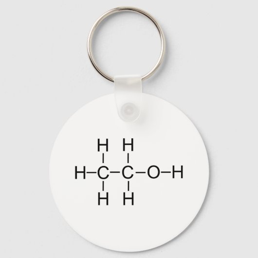 Alkohol - Chemische Formel Schlüsselanhänger (Vorderseite)