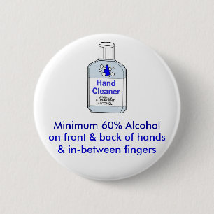 Alkohol des Minimum-60% Button