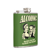 Alkohol: Ein Getränk fühle ich mich gut Flachmann (Rechts)