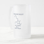 Alkohol, eine Lösung Mattglas Bierglas (Vorderseite Links)