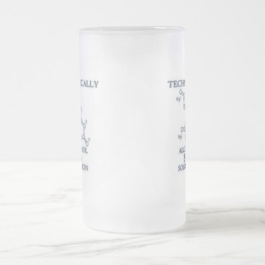 Alkohol, eine Lösung Mattglas Bierglas (Mittel)