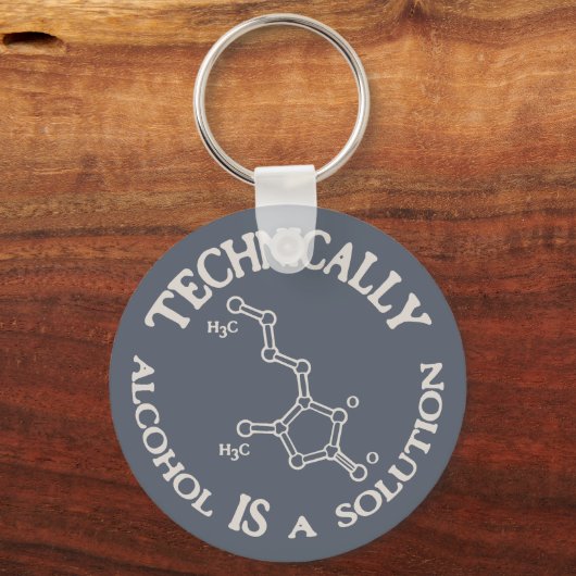 Alkohol, eine Lösung Schlüsselanhänger (Vorderseite)