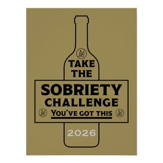 Alkohol frei und nüchtern poster (Vorderseite)