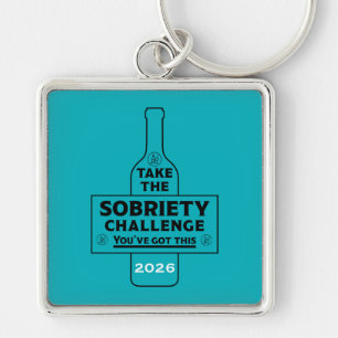 Alkohol frei und nüchtern schlüsselanhänger