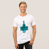 Alkohol frei und nüchtern Tri-Blend shirt (Vorderseite voll)
