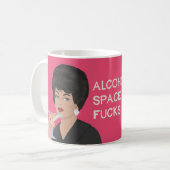 Alkohol füllt den Raum… Kaffeetasse (Vorderseite Links)