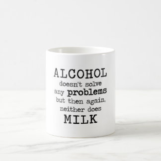 Alkohol GEGEN Milch Kaffeetasse