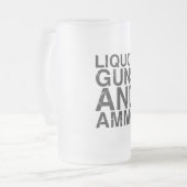 Alkohol-Gewehre u. Munitions-mattiertes Glas Mattglas Bierglas (Vorderseite Links)