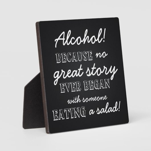 Alkohol! Große Geschichte Fotoplatte (Vorderseite)