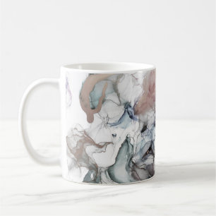 Alkohol Hintergrund. Graue und schwarze Flecken. E Kaffeetasse