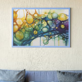 Alkohol-Ink-Regenbogen Poster