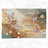 ALKOHOL INK UND JEWEL DRAGONFLY GESCHIRRTUCH