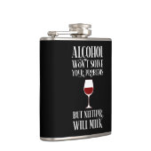 Alkohol löst deine Probleme nicht Flachmann (Rechts)