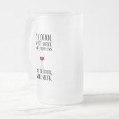 Alkohol löst deine Probleme nicht Mattglas Bierglas (Vorderseite Links)