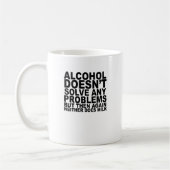 Alkohol löst kein Problem… png Kaffeetasse (Links)