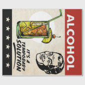 ALKOHOL LÖSUNG MAN GESCHENKPAPIER (Flach)