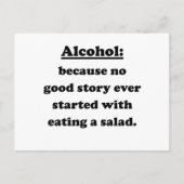 Alkohol Postkarte (Vorderseite)