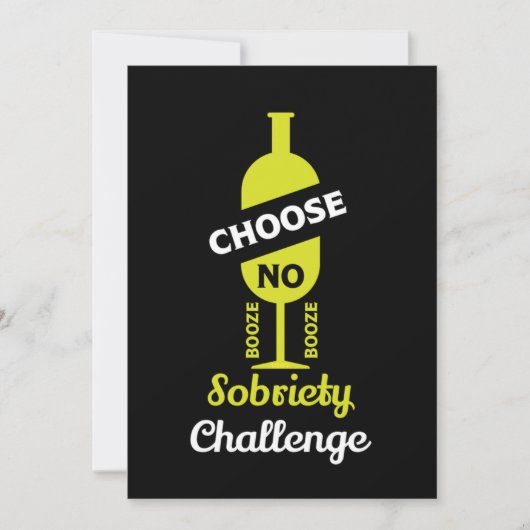 Alkohol Sobriety Alkoholfreie Teetalunterstützung Dankeskarte (Vorderseite)