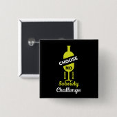 Alkohol Sobrify Alkoholfreie Teetalunterstützung Button (Vorne & Hinten)