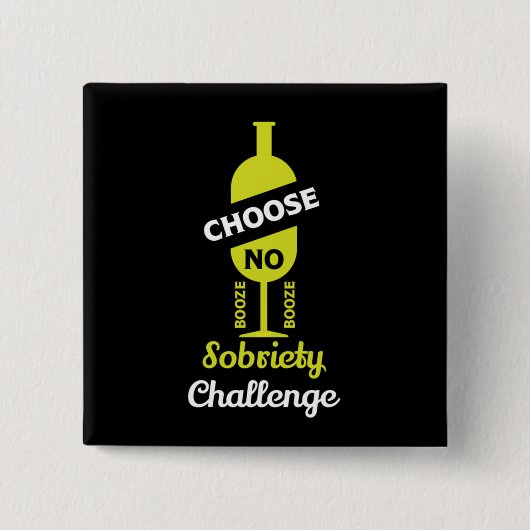 Alkohol Sobrify Alkoholfreie Teetalunterstützung Button (Vorderseite)