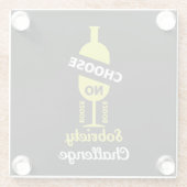 Alkohol Sobrify Alkoholfreie Teetalunterstützung Glasuntersetzer (Rückseite)