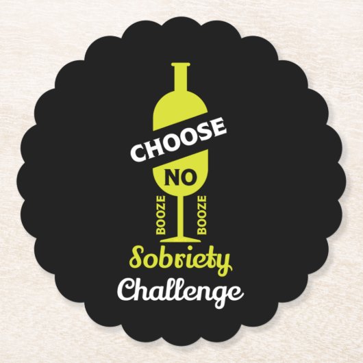 Alkohol Sobrify Alkoholfreie Teetalunterstützung Untersetzer (Vorderseite)