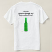 Alkohol T-Shirt (Design Rückseite)