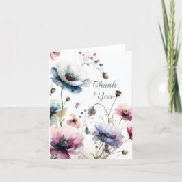 Alkohol Tinte Blumenkohl Danke, Note Card Dankeskarte