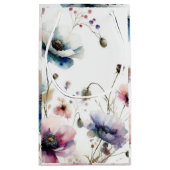 Alkohol Tinte Floral Wasserfarbe Kleine Geschenktüte (Rückseite)