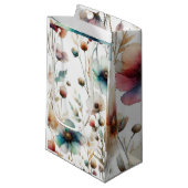 Alkohol Tinte Floral Wasserfarbe Kleine Geschenktüte (Vorderseite Schrägansicht)