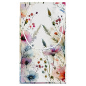 Alkohol Tinte Floral Wasserfarbe Kleine Geschenktüte (Rückseite)