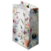 Alkohol Tinte Floral Wasserfarbe Kleine Geschenktüte (Vorderseite Schrägansicht)