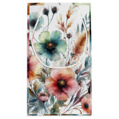 Alkohol Tinte Floral Wasserfarbe Kleine Geschenktüte (Rückseite)