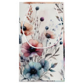 Alkohol Tinte Floral Wasserfarbe Kleine Geschenktüte (Rückseite)