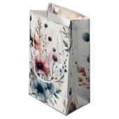 Alkohol Tinte Floral Wasserfarbe Kleine Geschenktüte (Vorderseite Schrägansicht)