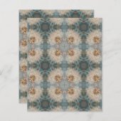 Alkohol Tinte Kaleidoskop Blumenpapier (Vorne/Hinten)