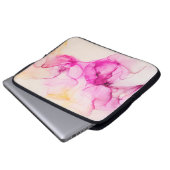 Alkohol Tinte Meeresstruktur. Zeitgenössische Kuns Laptopschutzhülle (Vorne Knopf)