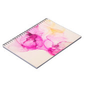 Alkohol Tinte Meeresstruktur. Zeitgenössische Kuns Notizblock (Linke Seite)