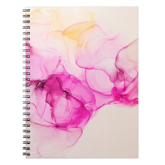 Alkohol Tinte Meeresstruktur. Zeitgenössische Kuns Notizblock (Vorderseite)